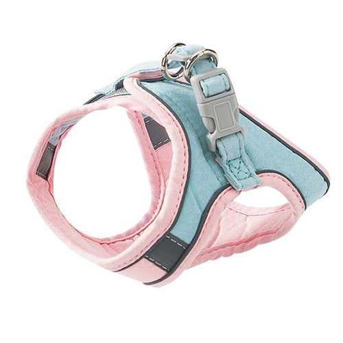 Adjustable Cat Harness & Leash Set | Reflective Escape-Proof Walking Vest